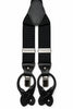Traditional Stretch Fit Convertible Suspender in Black Pindot Pattern