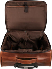 Rainwater's Genuine Leather Rolling Briefcase In Cognac