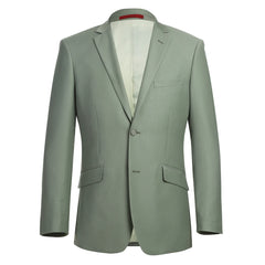 Rainwater's Fine Tropical Weight Man Made Fabric Slim Fit Suit In Sage