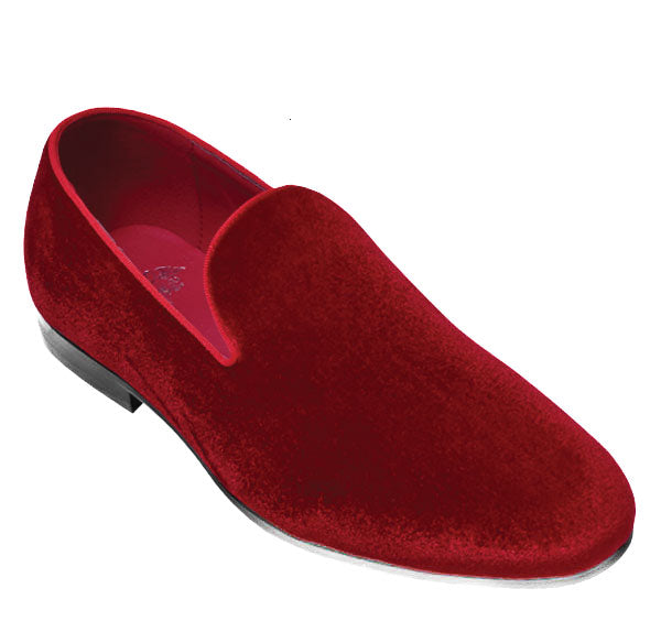 Red Velvet Formal Loafer From Royal Shoes