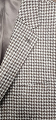 Lanificio Italian Wool & Silk Sport Coat in Brown & Tan Houndstooth