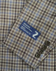 Zignone Woven In Italy Sport Coat In Taupe Brown & Blue Check