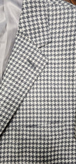 Lanificio Italian Wool & Silk Sport Coat in Grey Houndstooth