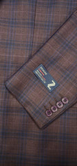 Zignone Woven In Italy Sport Coat In Burgundy Plaid
