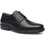 La Milano Men's Classis Modern Wide Width Plain Toe Oxford in Black