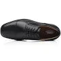 La Milano Men's Classis Modern Wide Width Plain Toe Oxford in Black