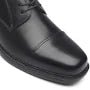 La Milano Men's Classis Modern Wide Width Plain Toe Oxford in Black