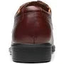 La Milano Men's Classis Modern Wide Width Plain Toe Oxford in Dark Brown