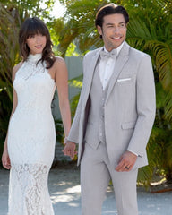 Silver Light Grey Suit Rental