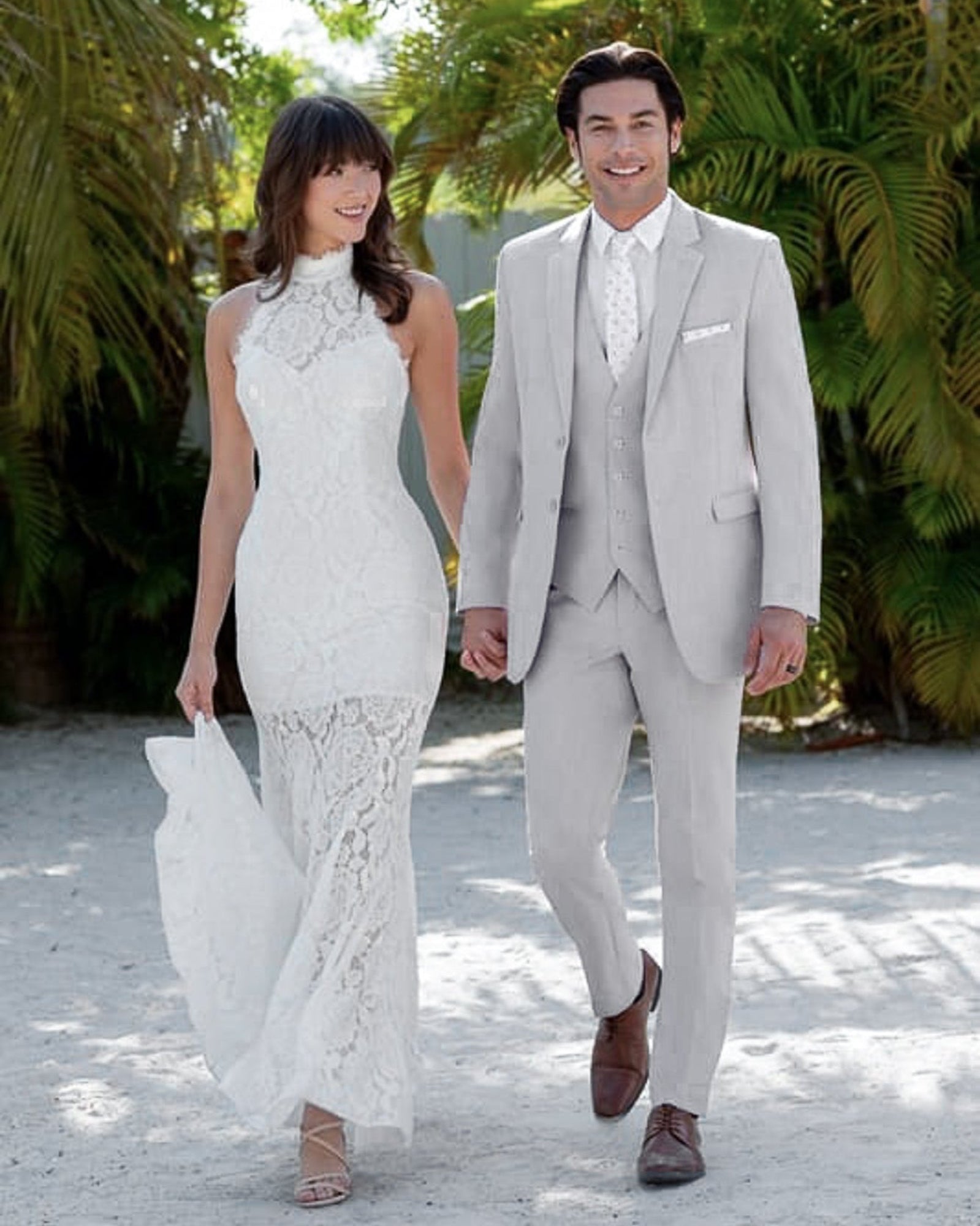 Silver Light Grey Suit Rental