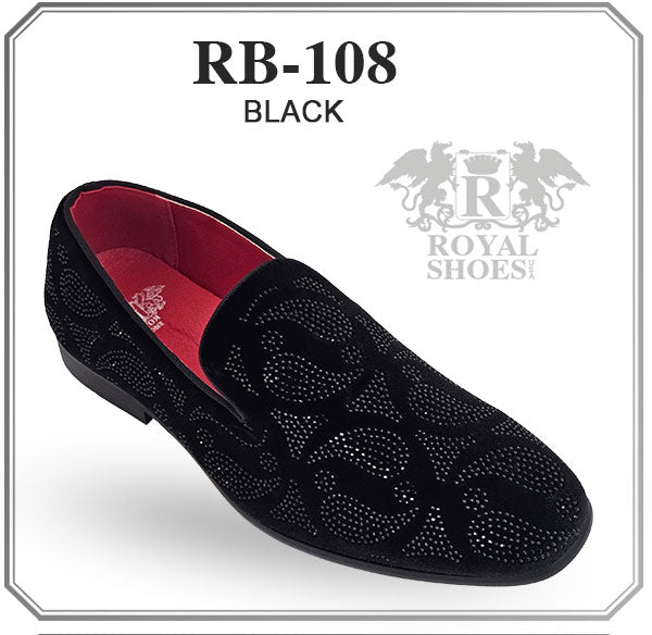 Black Rhinestone Formal Loafer From Royal Shoes