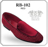 Red Rhinestone Formal Loafer From Royal Shoes