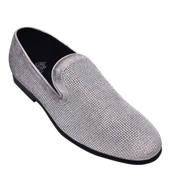 Silver Glitter Formal Loafer From Royal Shoes