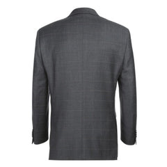 Rainwater's Luxury Collection Super 140's Wool Classic Fit Suit In Grey Windowpane