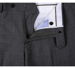 Rainwater's Luxury Collection Super 140's Wool Slim Fit Suit In Grey