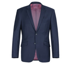 Rainwater's Luxury Collection Stretch Super 140's Wool Slim Fit Suit In New Navy