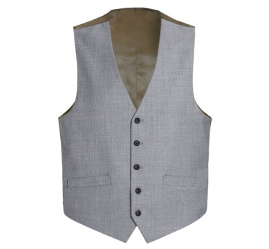 Rainwater's Luxury Collection Super 140's Wool Vest in Light Grey