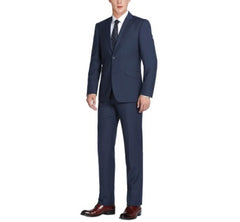Rainwater's Luxury Collection Stretch Super 140's Wool Slim Fit Suit In New Navy