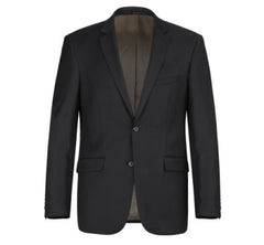 Rainwater's Luxury Collection Stretch Super 140's Wool Classic Fit Suit In Black