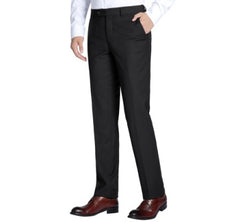Rainwater's Luxury Collection Stretch Super 140's Wool Slim Fit Slacks in Black