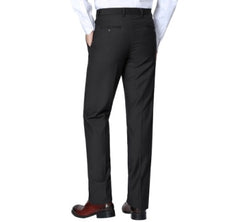 Rainwater's Luxury Collection Stretch Super 140's Wool Slim Fit Slacks in Black