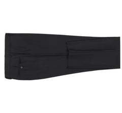 Rainwater's Luxury Collection Stretch Super 140's Wool Slim Fit Slacks in Black