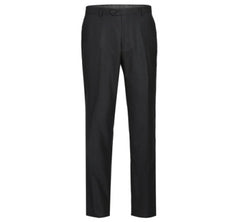 Rainwater's Luxury Collection Stretch Super 140's Wool Slim Fit Slacks in Charcoal