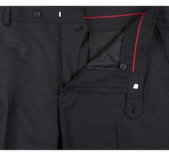 Rainwater's Luxury Collection Stretch Super 140's Wool Slim Fit Slacks in Charcoal