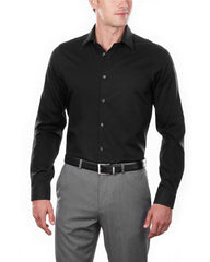 Calvin Klein Slim Fit Stretch Dress Shirt in Black - Rainwater's Men's Clothing and Tuxedo Rental