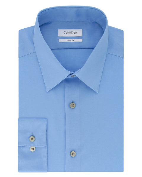 Calvin Klein Slim Fit Stretch Dress Shirt in Blue - Rainwater's Men's Clothing and Tuxedo Rental