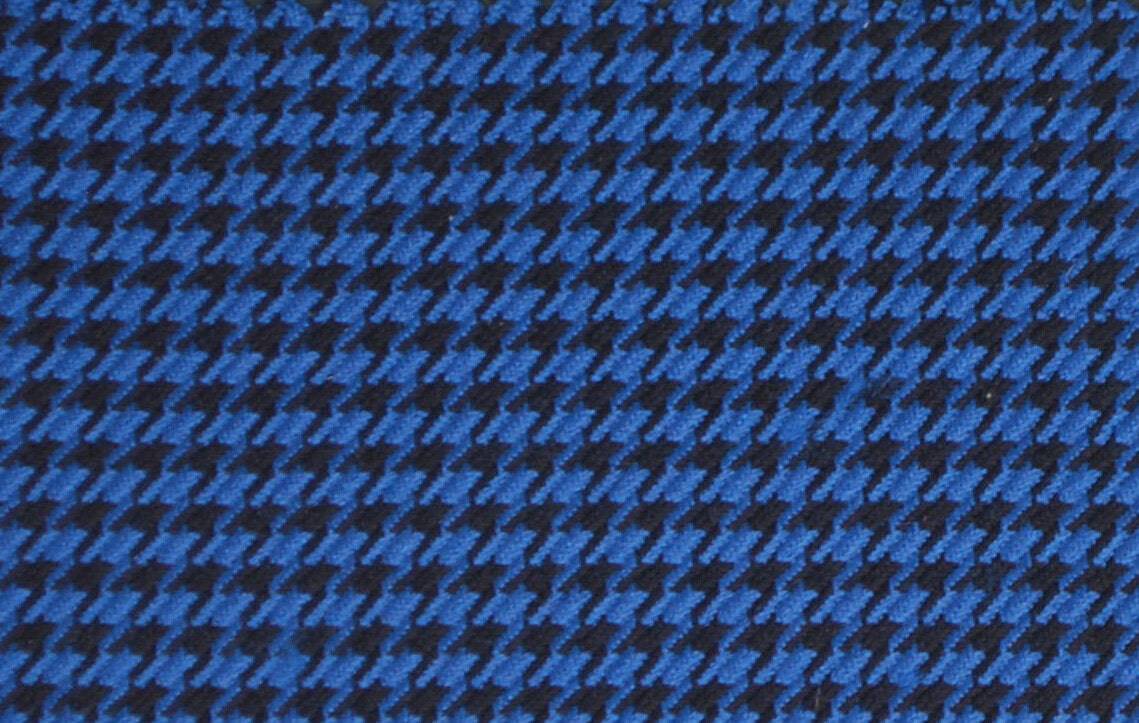Tessitura di Quaregna French Blue & Black Houndstooth Silk & Wool Sport Coat - Rainwater's Men's Clothing and Tuxedo Rental