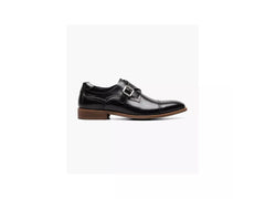 Stacy Adams Mathis Cap Toe Monk Strap Shoe in Black - Rainwater's