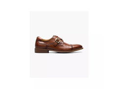 Stacy Adams Mathis Cap Toe Monk Strap Shoe in Cognac - Rainwater's