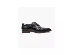 -Rainwater's -Stacy Adams - Shoes - Stacy Adams Karson Wingtip Double Monk Strap In Black -