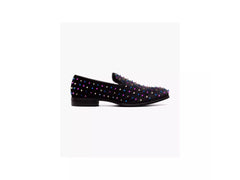 -Rainwater's -Stacy Adams - Shoes - Stacy Adams Spire Spike Formal Loafer in Black and Blue -