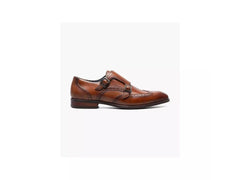 -Rainwater's -Stacy Adams - Shoes - Stacy Adams Karson Wingtip Double Monk Strap In Cognac -