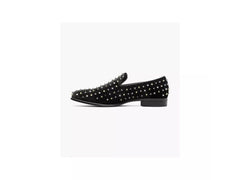 -Rainwater's -Stacy Adams - Shoes - Stacy Adams Spire Spike Formal Loafer in Black and Silver -