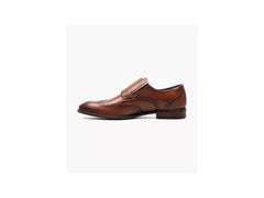 -Rainwater's -Stacy Adams - Shoes - Stacy Adams Karson Wingtip Double Monk Strap In Cognac -