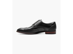 -Rainwater's -Stacy Adams - Shoes - Stacy Adams Karson Wingtip Double Monk Strap In Black -