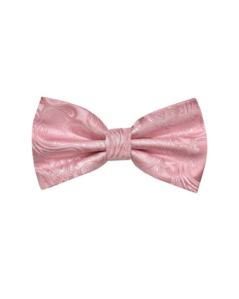 Bow Tie In Paisley Pattern Pink - Rainwater's Men's Clothing and Tuxedo Rental