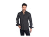 -Rainwater's -Mizumi - Button Up Sport Shirts - Mizumi Black Neat Print Sport Shirt -