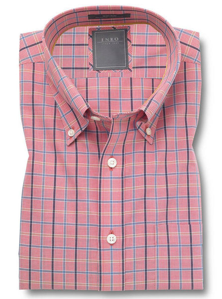 Enro Red and Navy Plaid - Rainwater's Men's Clothing and Tuxedo Rental