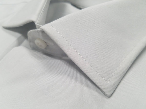 Rainwater's Silver 100% Cotton, Wrinkle Free, Classic Fit, Button Cuff - Dress Shirt - Rainwater's Men's Clothing and Tuxedo Rental