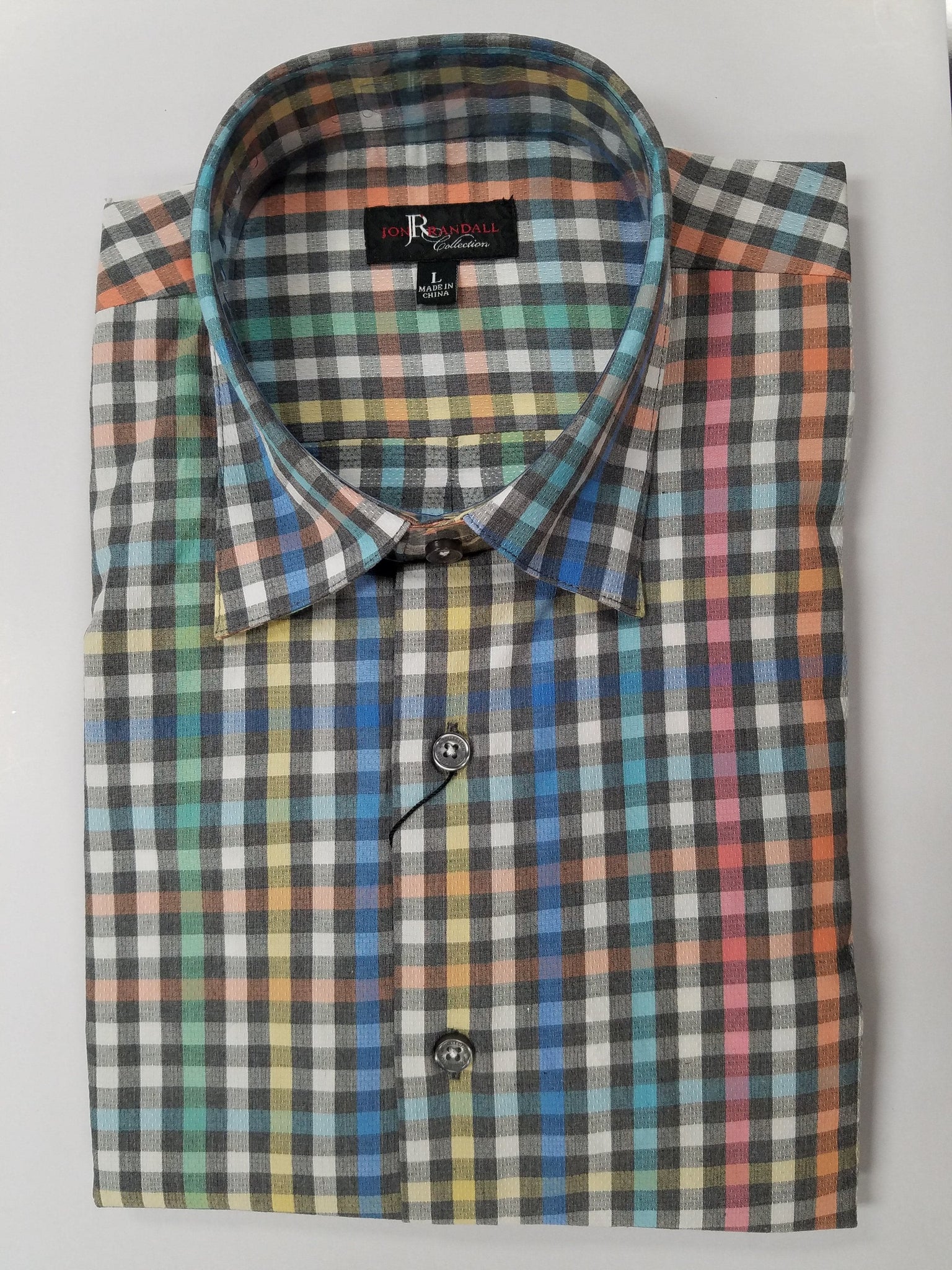 Jon Randall Collection Rainbow Colored Sport Shirt - Rainwater's Men's Clothing and Tuxedo Rental