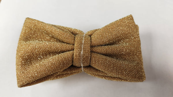 Bow Tie Paisley In Gold Lame'
