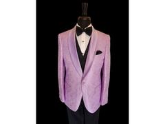 -Rainwater's -Rainwater's - Tuxedo Rental - Lavender Solid Textured Shawl lapel Dinner Jacket Tuxedo Rental -