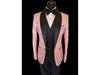 -Rainwater's -Rainwater's - Tuxedo Rental - Pink Swirl & Dot Textured Shawl Tuxedo Rental -