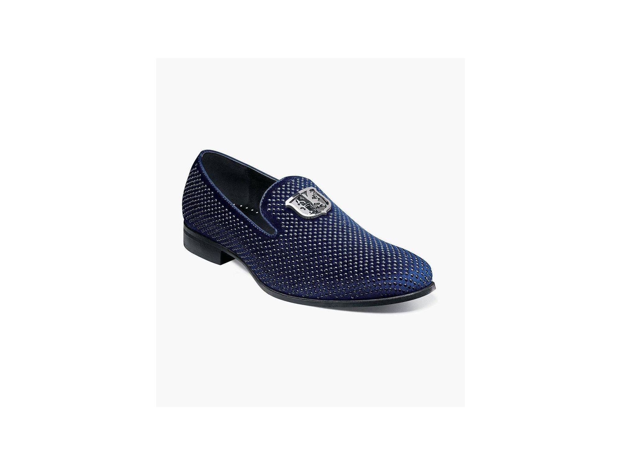 Stacy Adams Swagger Formal Loafer in Navy & Marine - Rainwater's Men's Clothing and Tuxedo Rental