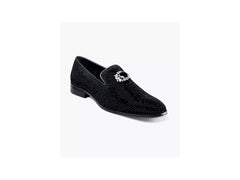 -Rainwater's -Stacy Adams - Shoes - Stacy Adams Spark Brooch & Rhinestone Formal Loafer in Black -