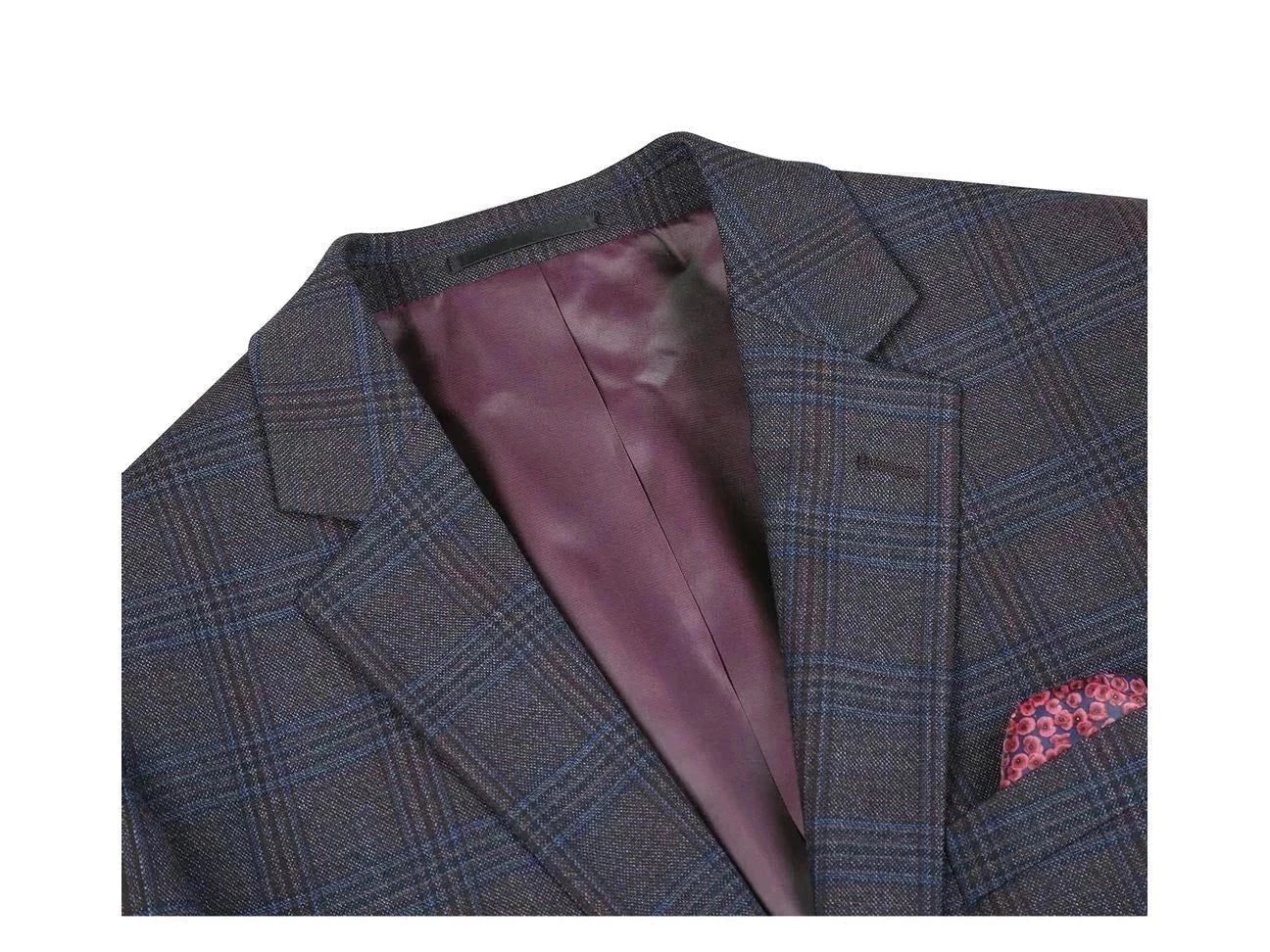 '-Rainwater's -Rainwater's - Sport Coats & Blazers - Rainwater's Mulit Color Plaid Classic Fit Wool Blend Sport Coat -